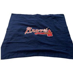 Atlanta Braves Blue Red Standard Pillowsham